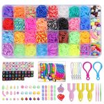 4800pcs Rubber Loom Bands Kit Children Mult-color Make Woven Bracelet DIY Gift~