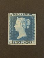GB QV 1841 2d Blue HH Mounted Mint