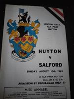 HUYTON V SALFORD 1ST MATCH AT ALT PARK 10TH AUGUST 1969