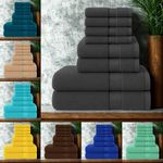 8 Piece Egyptian Cotton Bale Set Hotel Quality Face Hand Bath Towels Bath Sheets