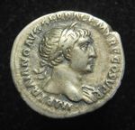 Roman coin Trajan silver denarius, rev. Spes, Rome 105AD; 3.4g 19mm