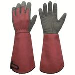 Long Gardening Gloves Thorn Proof Rose Pruning Canvas Breathable Touch Screen Wo