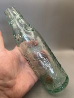 UNUSUAL VICTORIAN DIMPLED SHOULDER PATENT CODD BOTTLE JOSEPH WILKINSON GATESHEAD