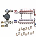 UNDERFLOOR HEATING MANIFOLDS 2-12 PORTS + EUROCONE+ UPM3 PUMP PACK