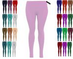 LADIES PLAIN LEGGINGS NEW VISCOSE FULL LENGTH WOMANS LEGGINGS PLUS SIZE 8-26 