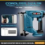 Cordless Brad Nailer Straight Finish Nail Gun +5000 Nails For Makita 18V Battery