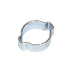Double Ear O Clip 13-15mm Pack of 25 Fuel Water Hose Pipe Clip Zinc Plated Steel