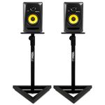 Gorilla Stands Adjustable Home Studio DJ Studio Monitor Speaker Stand (Pair)