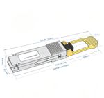QSFP56 200Gb/s SR4 Optical Transceiver 850nm MMF MPO 100m DDM Hot‑Swap Module