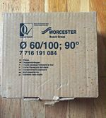 Worcester Bosch 90 Degree Boiler Flue Elbow 60Mm/100Mm 7716191084 BNIB