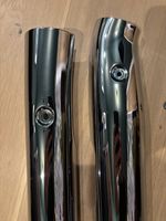 BMW R18 Exhaust Chrome Shield Left and Right Downpipe Shields Covers
