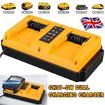 Fast Charger for DeWalt 18V-20V Li-ion Battery Charger Dual Port DCB207 DCB206