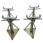 Static Caravan Axle Stands Medium X4 (Extra Wide Mobile Home Support 13" - 18")