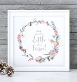 She Is Fierce Print, She Is Fierce Wall Art, Nursery Print, Pink Nursery Print