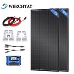 400W Solar Panel Kit 12V with Mounting Brackets Controller Caravan RV Camper Van