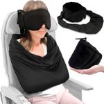 Adjustable Travel Pillow - Comfortable Eye Mask for Office and Home Use