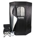 Urban Fitness Recovery Home Sauna (with Remote Control Steamer) max temp: 130°F