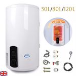 50/80/120L Electric Hot Water Heater Vertical Household Storage Tank Bathing UK