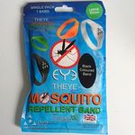 THEYE Citronella Mosquito Repellent Silicone Band Black Large 202mm 12H