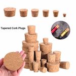 Tapered Cork Plugs Wooden Wine Corks Stoppers Reusable Sealing Stopper All Sizes