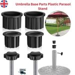 6pcs Parasol Umbrella Stand Replacement Parts Black Base Accessories uk  stock