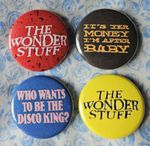The Wonder Stuff four 25mm button badges. Free UK postage!