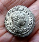 Ancient Roman Severus Alexander Denarius AD 222 stunning reverse! REF#45