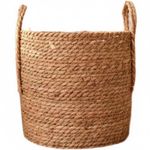 Woven Seagrass Planter Handmade Boho Decorative Basket Nordic Design for Balcony