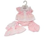 Premature Tiny Baby Girls Pink Daisies Dress Frilly Lace Bows Prem Early Preemie