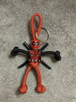 Marvel Deadpool PARACORD BUDDY keyring - HAND MADE IN UK