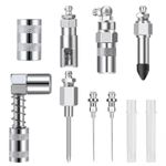 8pcs Grease Gun Injector Needle Dispenser Nozzle 90 Degree Coupler Adapter Tool