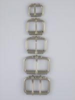 Heavy Duty Single Roller Buckle Nickel Nickle 25mm 32mm 38mm 50mm Double Prong