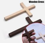 Christian Wooden Cross 12cm/4.7in Hanging Wall Large Long Crucifix Two Color