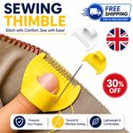2Pc Sewing Thimble Silicone Finger Protector Device Anti-Slip Hand Sewing Tool