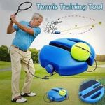Tennis Trainer Training Practice Self-Study Rebound Balls Back Base Tool w/ Ball