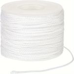 Picture Frame Hanging Low Stretch Polyester White Braided Cord String  22-84kg