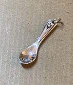 Vintage New Old Stock spoon shaped design 925 silver pendant 5gms