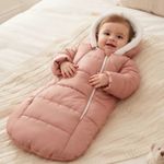 Baby Warm Plush Sleepsack | Dusty Rose Pink 0-9m