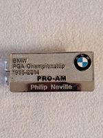 Golf Wentworth BMW  Pro Am 2014 Players Money Clip. Phil Neville.