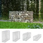 Gabion Baskets Wall Outdoor Cages Stone Wire Mesh Planter Galvanized Landscape