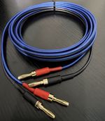 4 metre 14AWG Speaker Cable, Gold Plated Banana Connectors, OFC Tinted 1pc