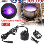 12 LED Air Humidifier Ultrasonic Mist Maker Fogger Water Fountain Pond Atomizer