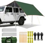 3x3m Waterproof Camping Tent Tarp with Aluminum Poles Rain Shelter Canopy