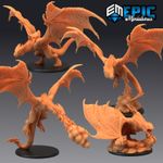 Draconic Wyvern 3D Print D&D Tabletop Gaming Figures - Epic Miniatures