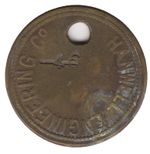 Hanwell Engineering Co Check / Token – Stamped 46 & 76