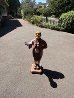 🕴️ Vintage Wooden Butler / Waiter Statue 🕴️