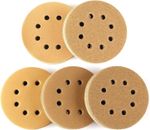 100Pcs Round Sanding Discs 5'' 125mm Hook & Loop 8 Holes 60 80 120 150 220 Grit