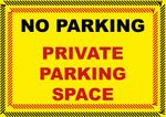 No Parking Stickers Notice Private Parking Stickers SUPER STICKY x8 stickers