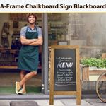 Heavy Duty Wooden Frame A Board Pavement Sign Shop Chalkboard Sign Free Standing