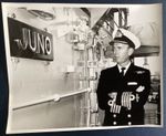 Photo HMS Juno and Captain Raymond Lygo 1967 Royal Navy ephemera